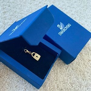 SWAROVSKI Crystal Gold Lock Charm
